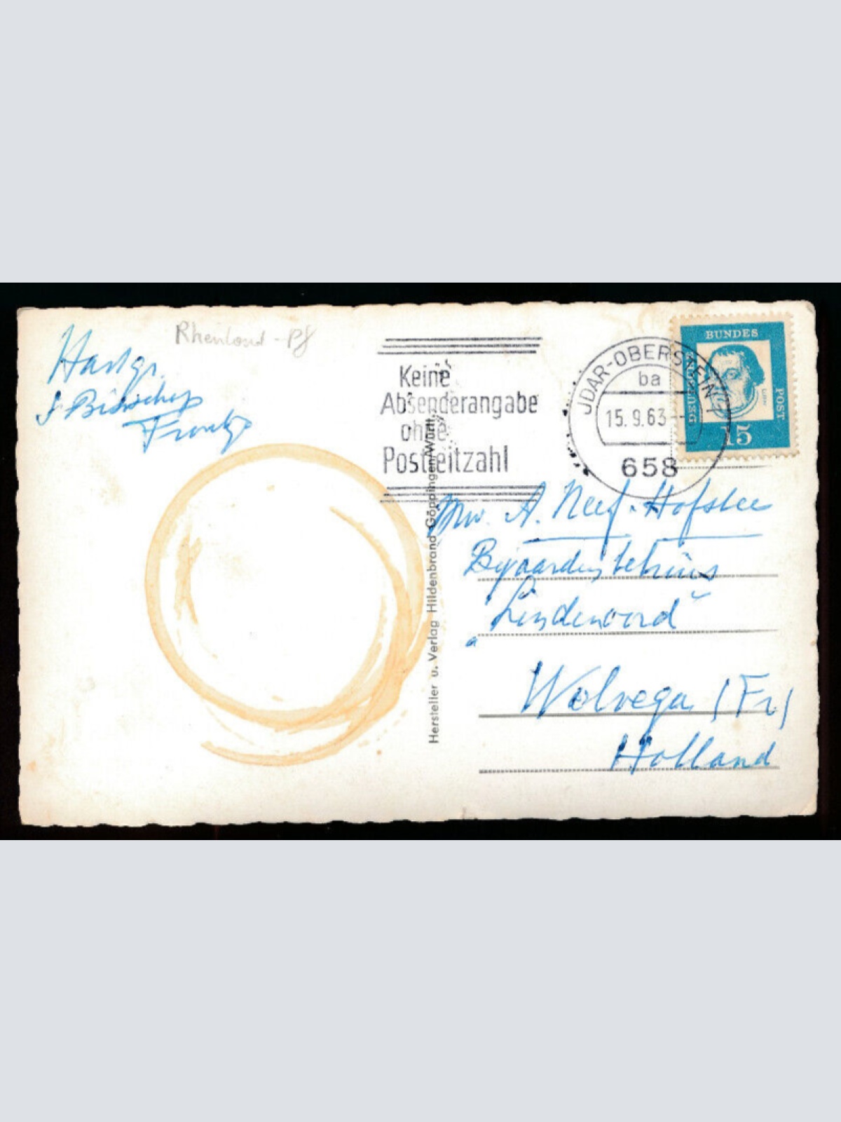 AK aus Jdar Oberstein Rheinlad - Pfalz (4691)