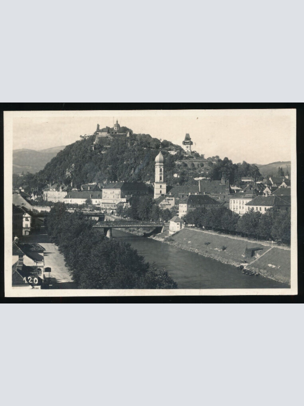 AK aus Graz Mur Schlossberg Steiermark (4397)