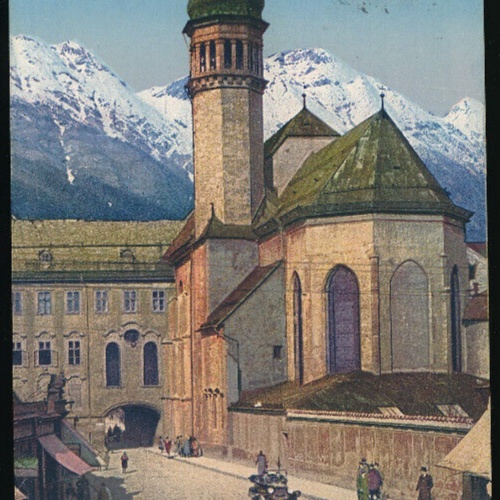 AK aus Innsbruck Burggraben und Hofkirche Tirol (4399)