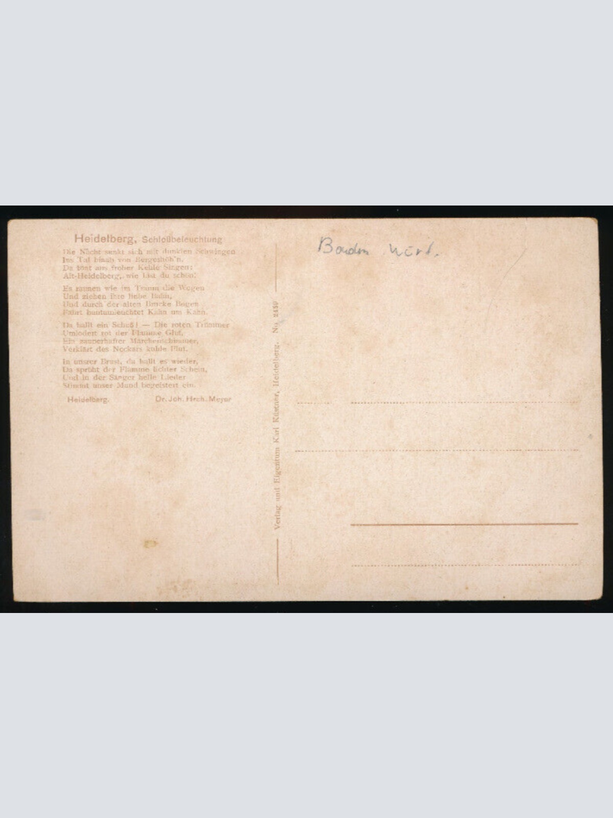 AK aus Heidelberg Schloßbeleuchtung Baden - Württemberg (4528)