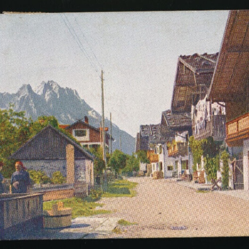 AK aus Garmisch Frühlingsstrasse Bayern (4529)