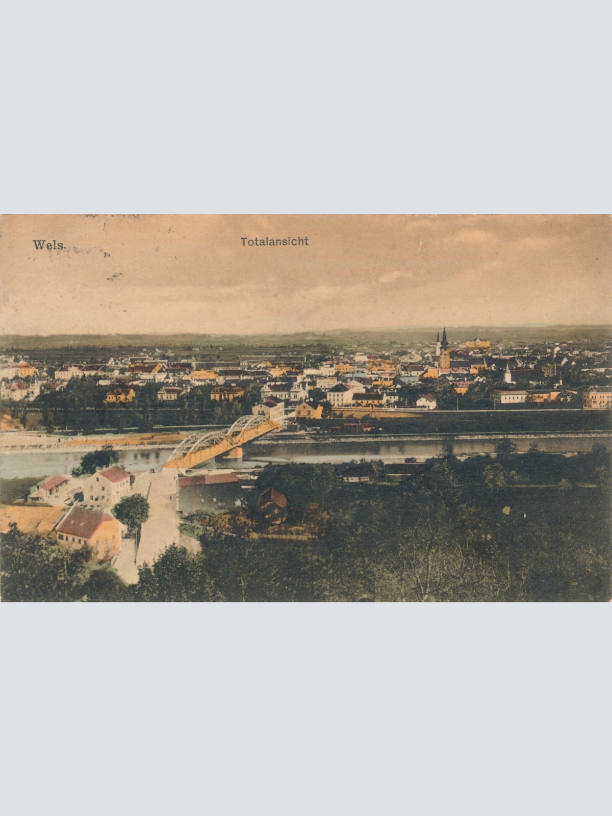 AK, Wels, Totalansicht, Oberösterreich (S584)