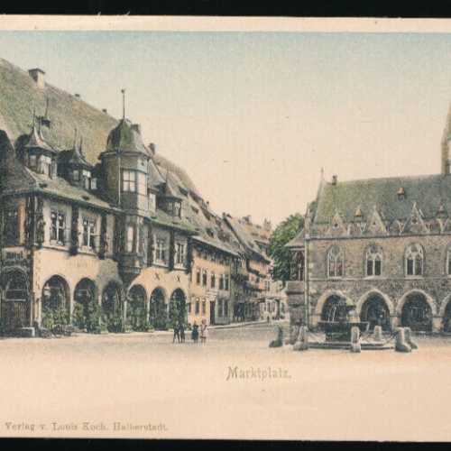 AK aus Goslar Marktplatz Niedersachsen (4562)