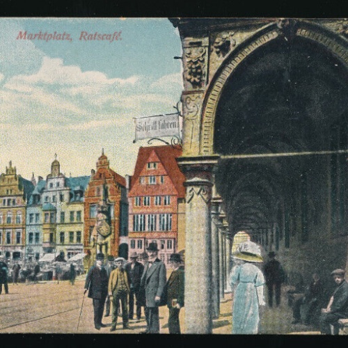 AK aus Bremen Marktplatz Ratscafe Bremen (4564)