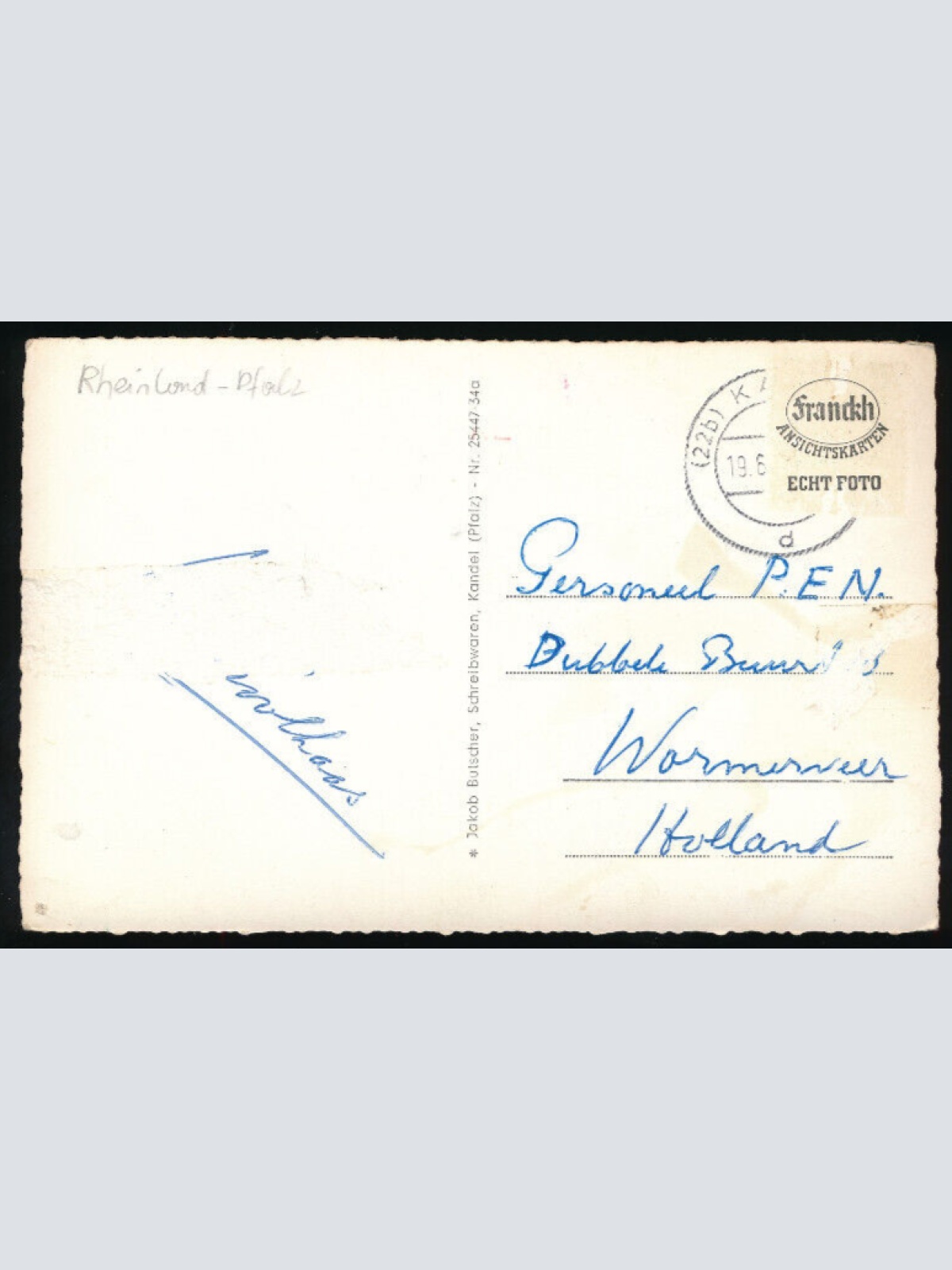 AK aus Kandel Turmgasse Rheinland - Pfalz (4541)