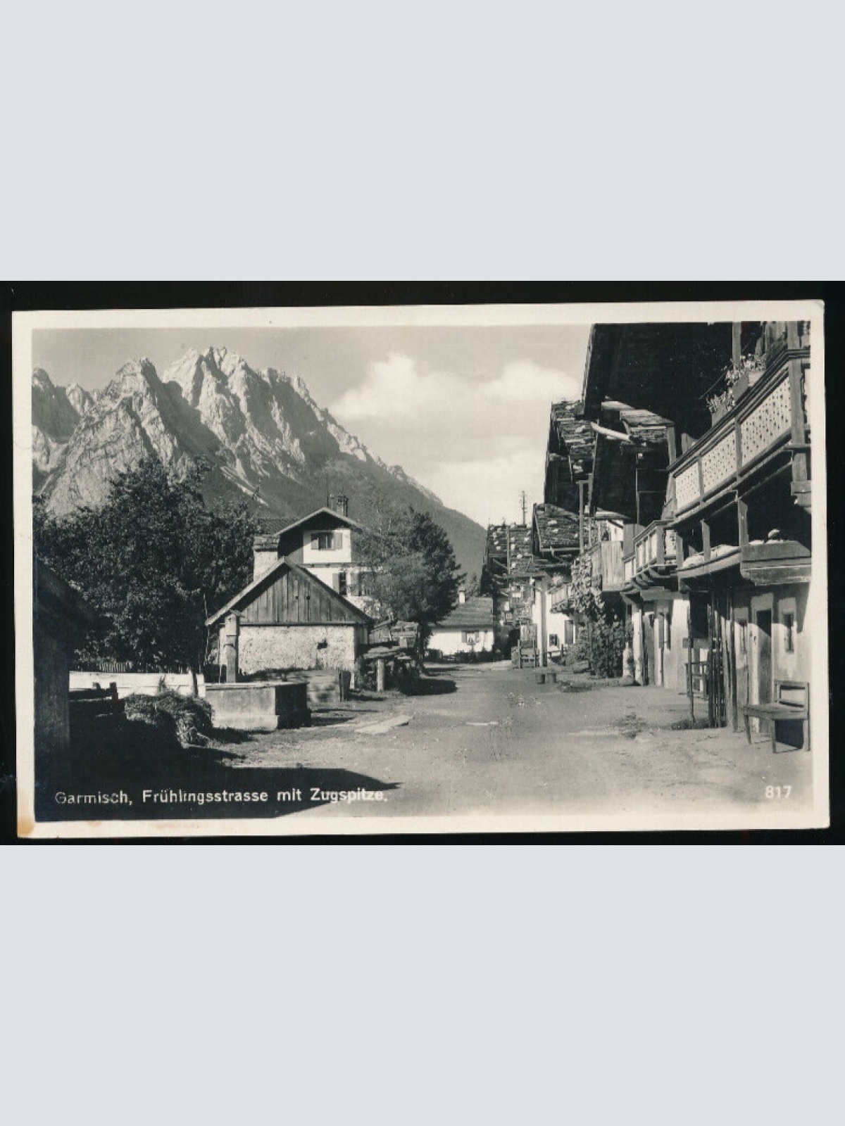 AK aus Garmisch Frühlingsstrasse Bayern (4531)