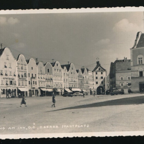 AK aus Schärding am Inn Oberer Stadtplatz Oberösterreich (4446)