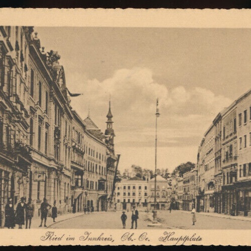 AK aus Ried i. Innkreis Hauptplatz Oberösterreich (4449)