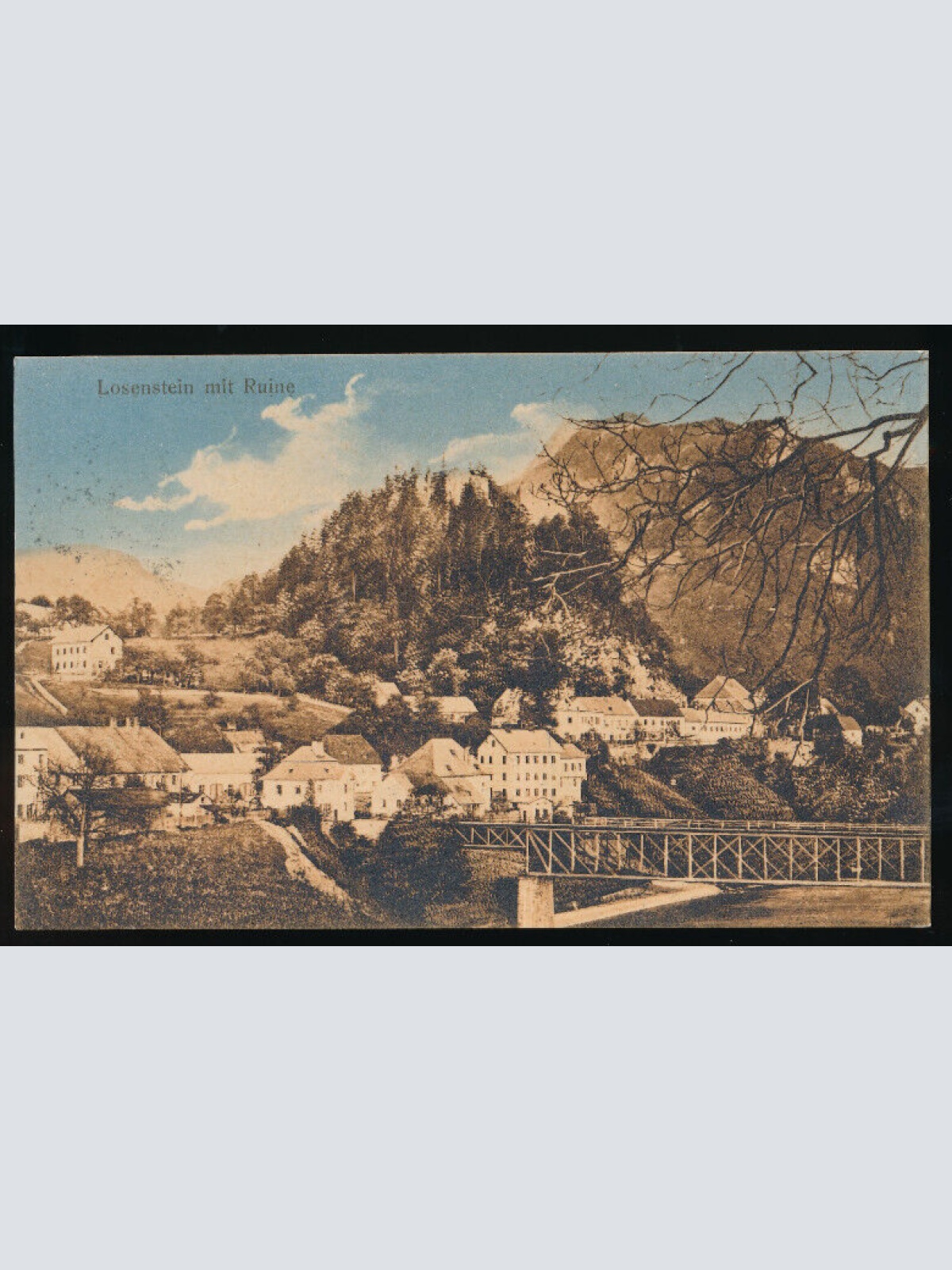 AK aus Losensteinmit Ruine Oberöstereich (4207)