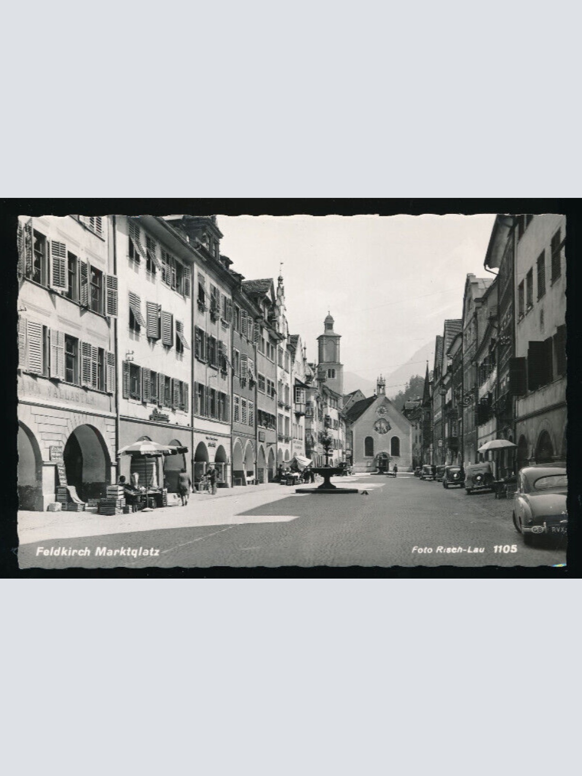 AK aus Feldkirch mit Oldtimer Alte - Autos Vorarlberg (4479)