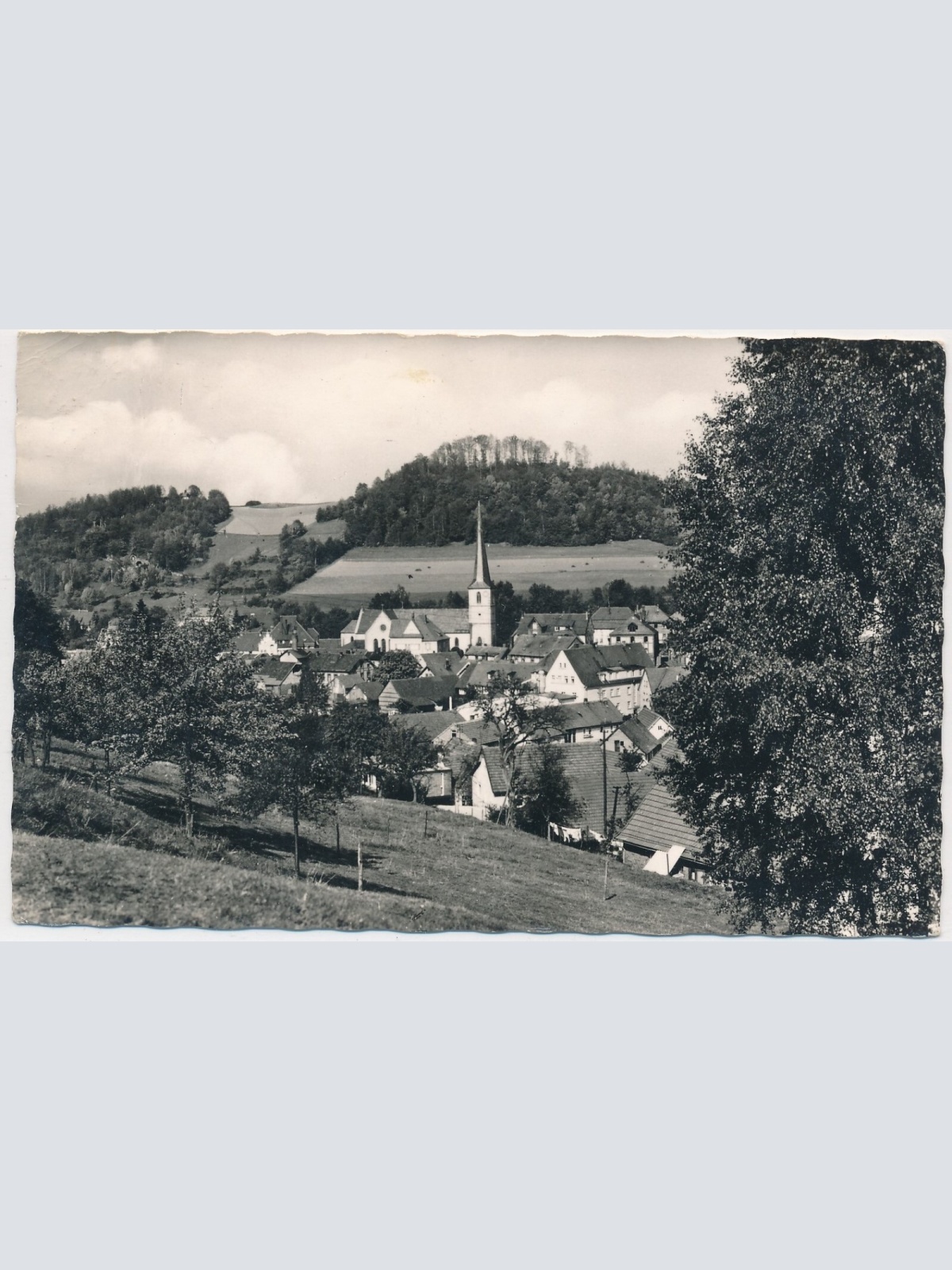 AK, Blick über Poppenhausen / Rhön, Hessen (S544)