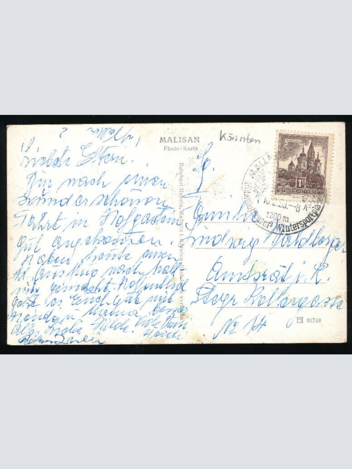 AK aus Mallnitz mit Tauerntal Kärnten (4912)