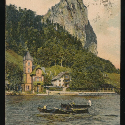 AK aus Plomberg am Mondsee mit Villa Smaragd Oberösterreich (4931)