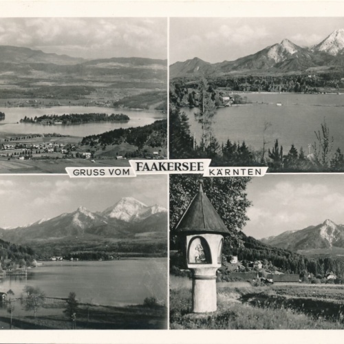 AK, Gruß vom Faakersee, Kärnten, Österreich (S652)