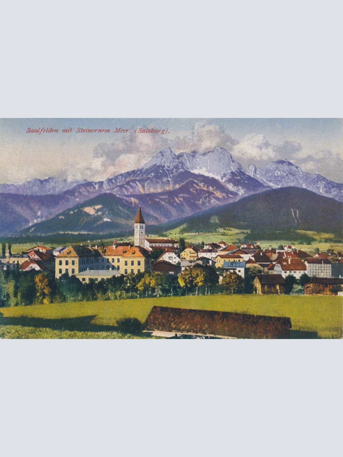AK, Saalfelden mit Steinernem Meer, Salzburg (S653)