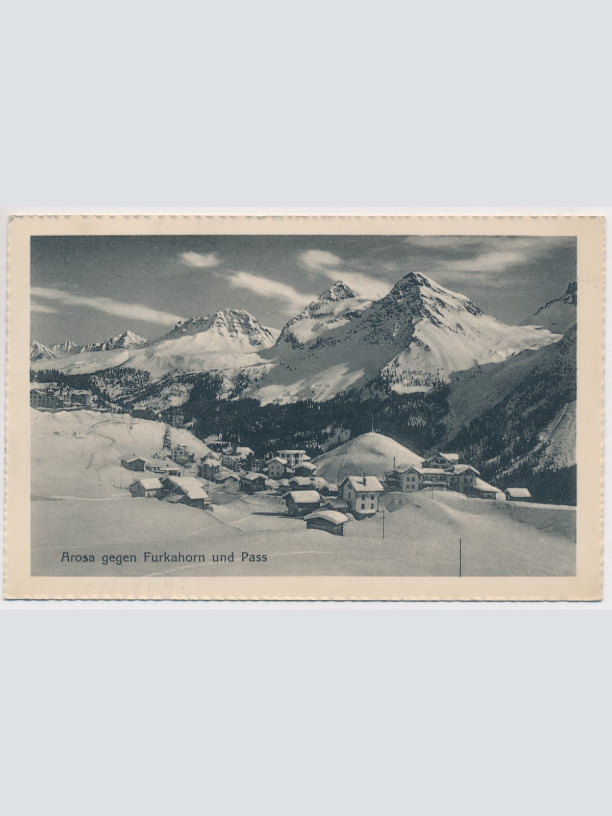 AK, Arosa gegen Furkahorn und Pass, Schweiz (S660)