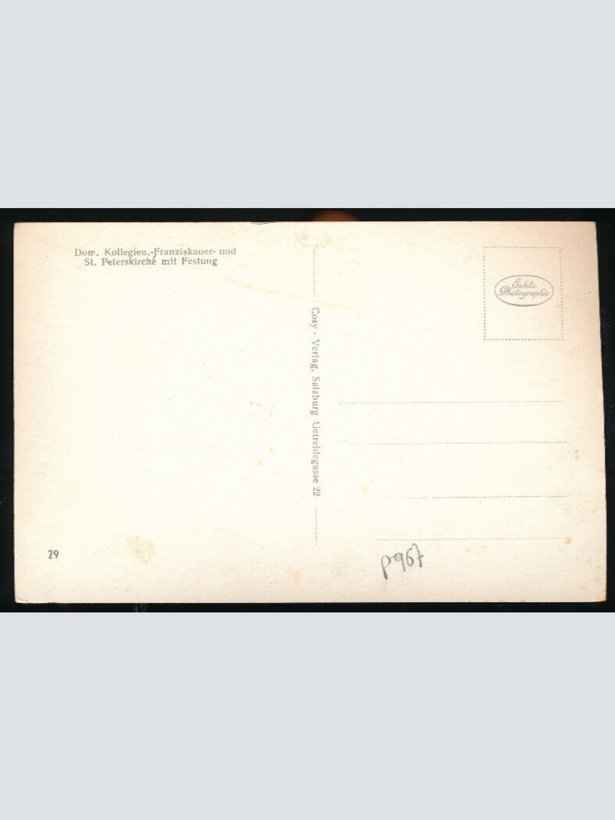 AK aus Salzburg die Alte Bischofstadt (4904)