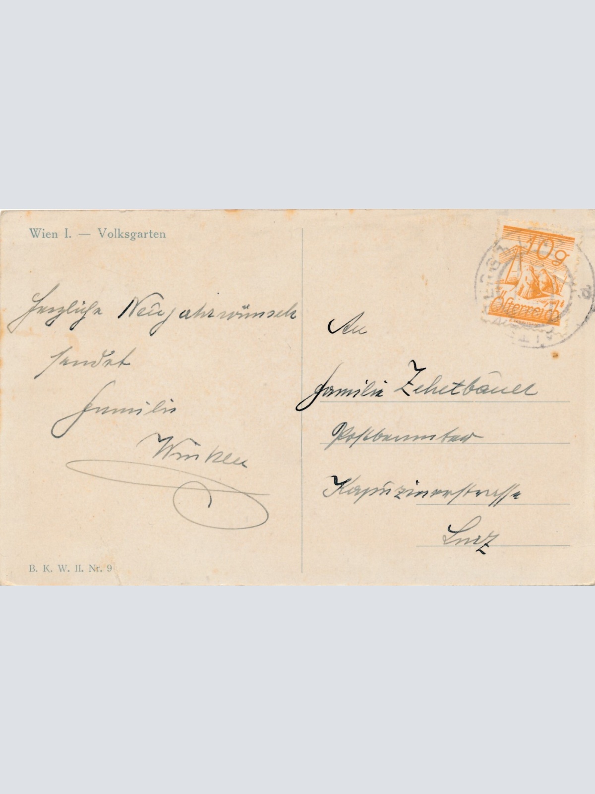 AK, Wien, Volksgarten, Österreich (S626)