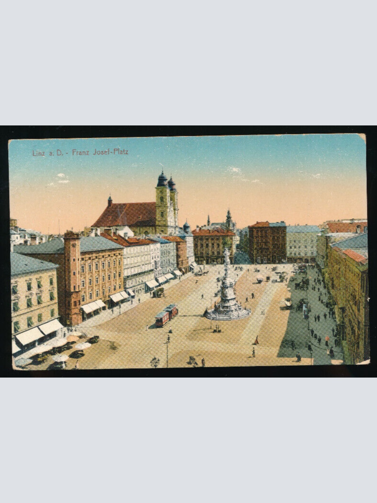 AK aus Linz an der Donau Franz Josef Platz Oberösterreich (4482)