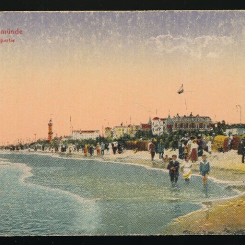 AK aus Warenmünde Strandpartie Mecklenburg - Vorpommern (4516)