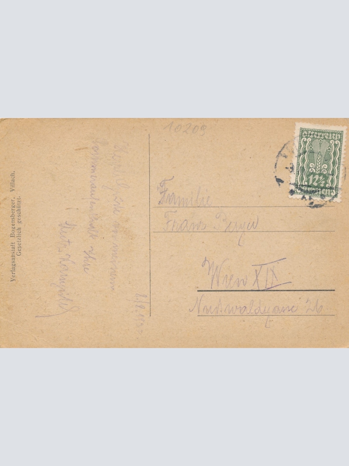 AK, Villach, Draubrücke mit dem Karawanken, Kärnten (S789)