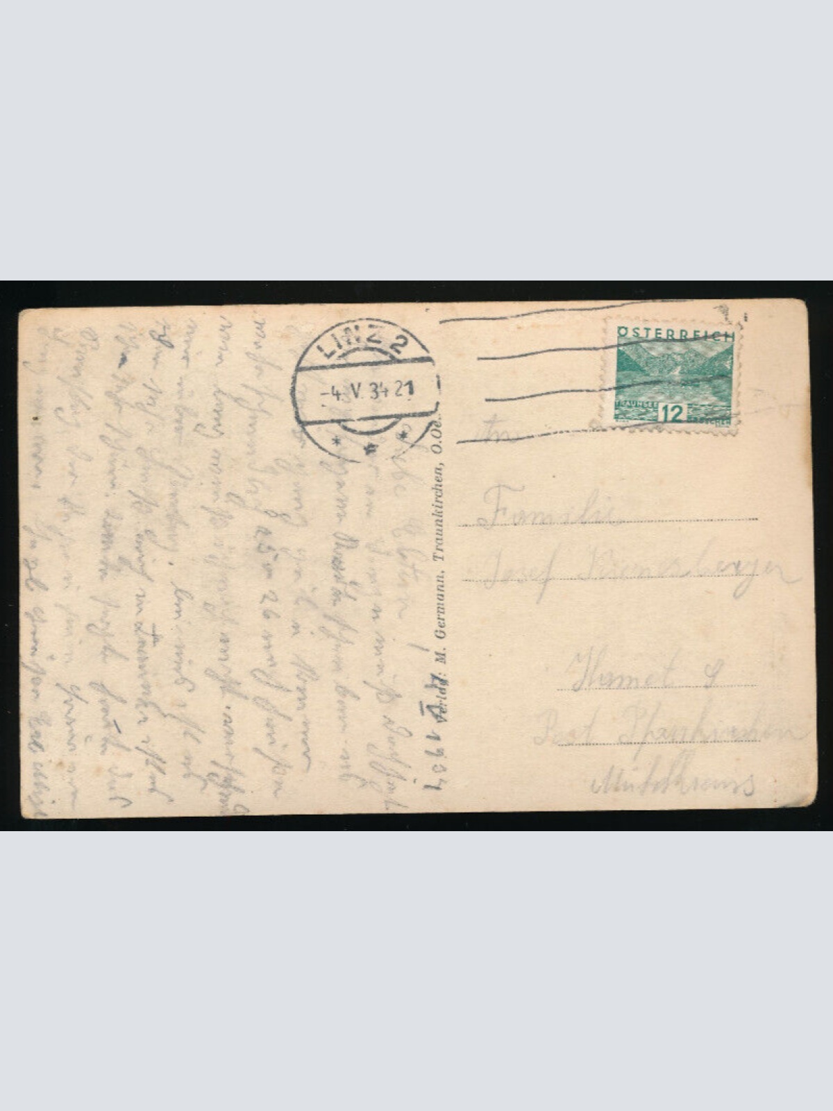 AK aus Traunkirchen Oberösterreich (4806)