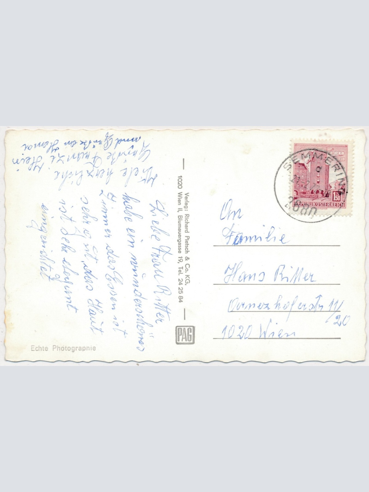 AK, Wintersportplatz Semmering, Liechtensteinhaus, Niederösterreich (S810)