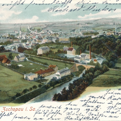 AK, Gruß aus Zschopau in Sachsen, Deutschland (S496)