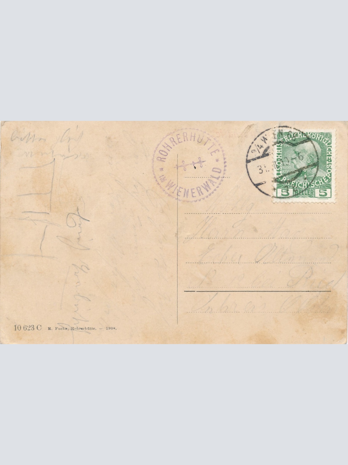 AK, Wien, Cafe-Restaurant Rohrerhütte, Österreich (S745)