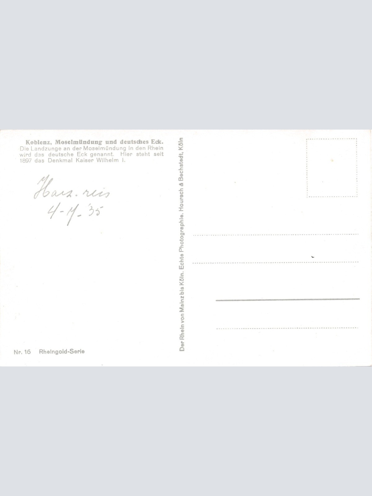 AK, Koblenz, Moselmündung und Deutsches Eck, Rheinland-Pfalz (S521)