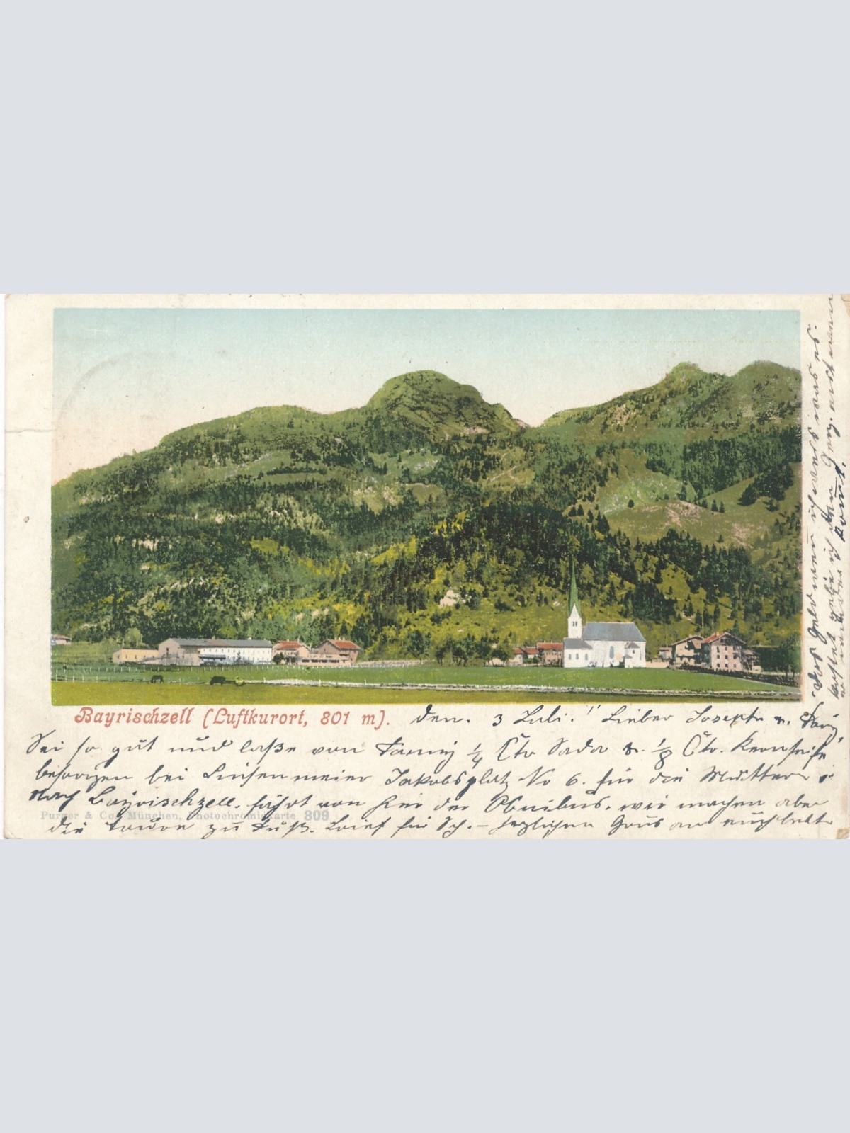 AK, Bayrischzell, Luftkurort, Bayern, Deutschland (S502)