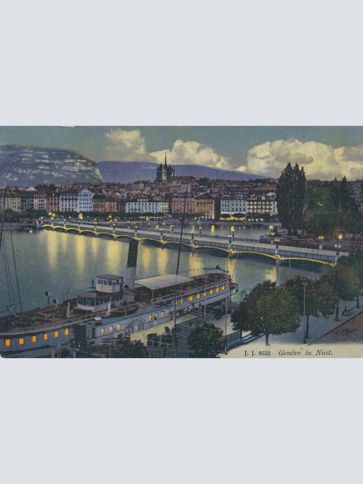 AK, Genf, Schweiz, Geneve la Nuit (S776)