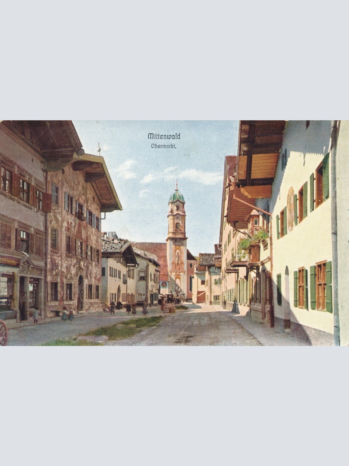 AK, Mittenwald, Obermarkt, Bayern (S855)