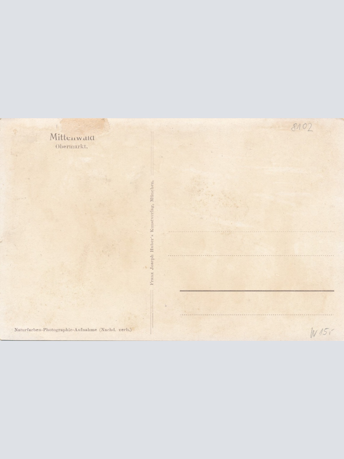 AK, Mittenwald, Obermarkt, Bayern (S855)