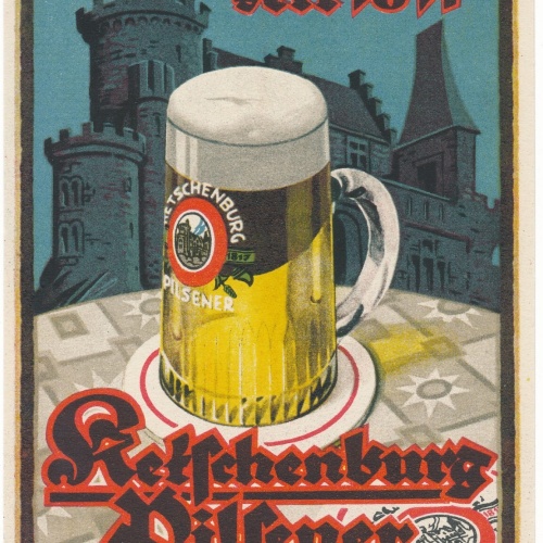 AK, Trinkt das gute Ketschenburg Pilsener, Reklame (S899)
