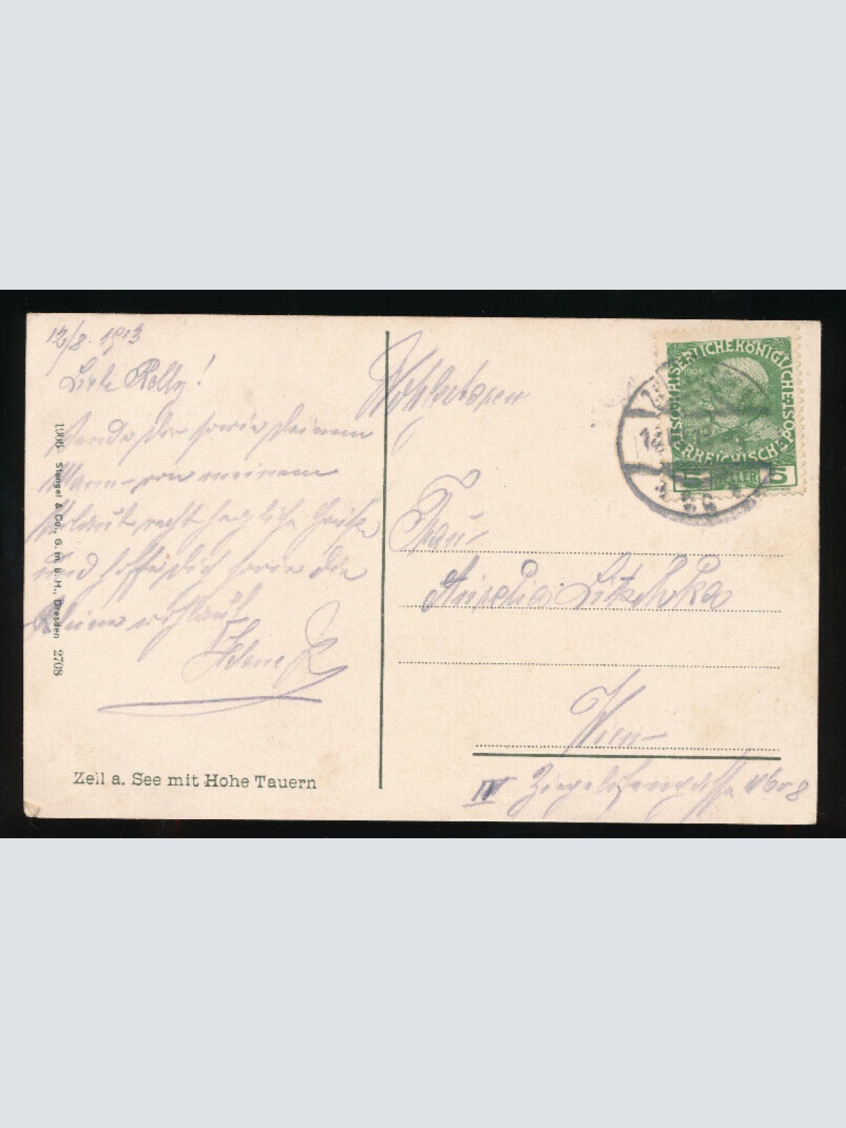 AK aus Zell am See mit Hohen Tauern Salzburg (5078)