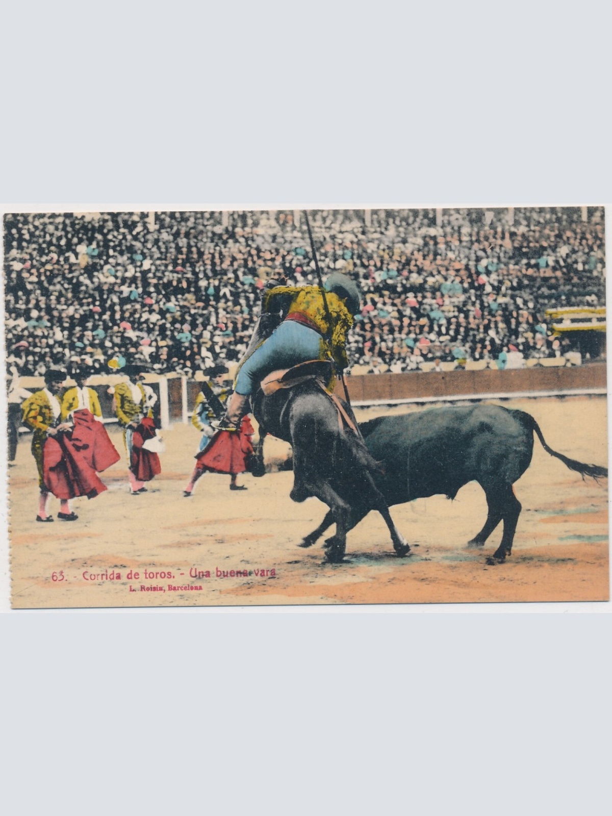 AK, Corrida de Toros, Stierkampf, Una buena vara (S845)