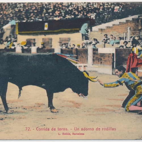 AK, Corrida de Toros, Stierkampf, Un adorno de rodillas (S838)