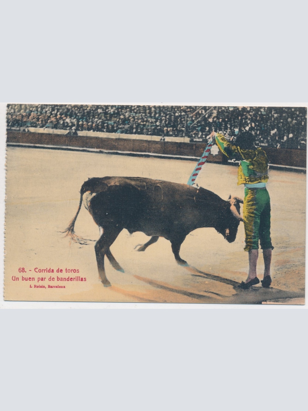 AK, Corrida de Toros, Stierkampf, Un buen par de banderillas (S831)