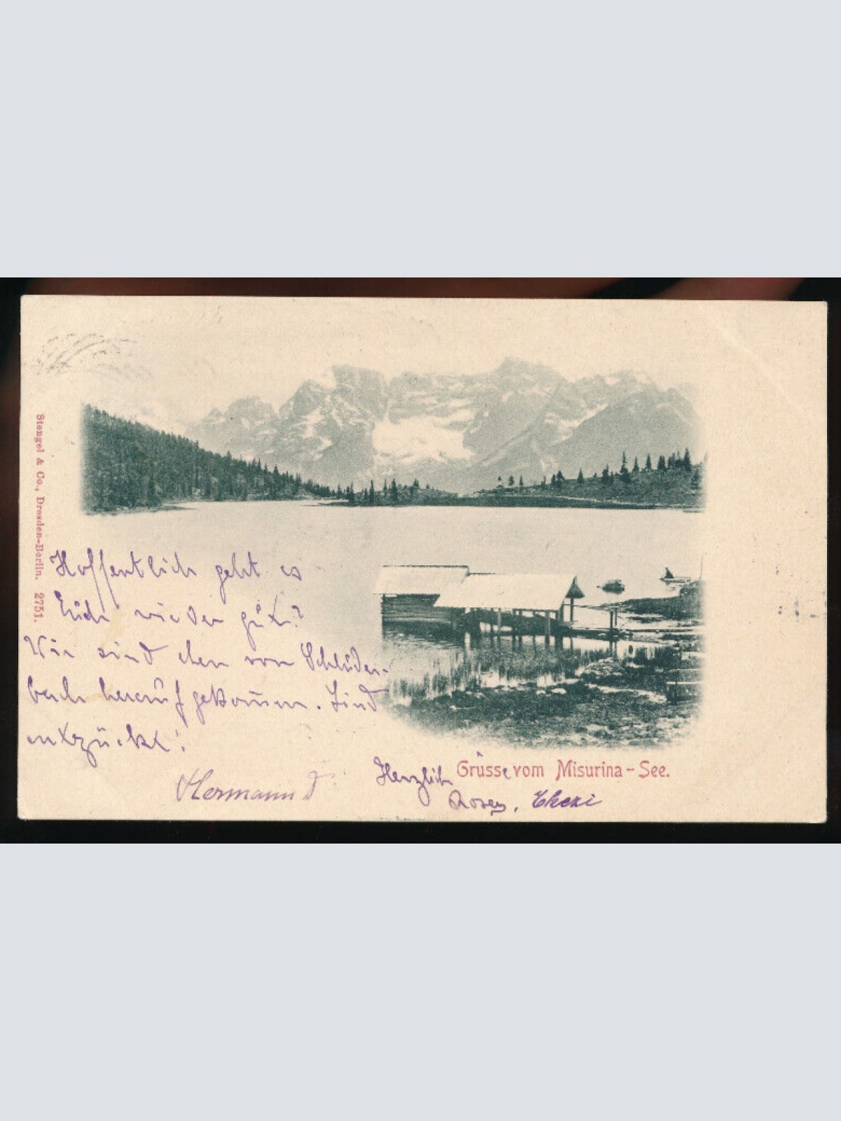 AK vom Misurina - See aus Italien (4886)