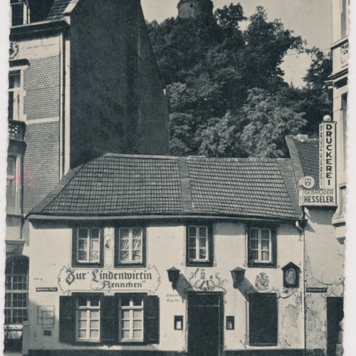 AK, Zur Lindenwirtin Aennchen, Bad Godesberg, Nordrhein-Westfalen (S1001)