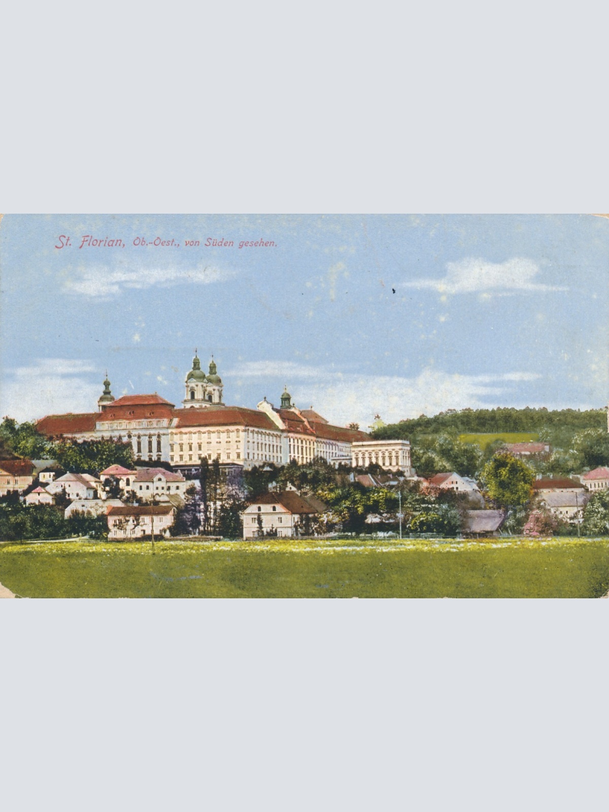 AK, St. Florian von Süden gesehen, Oberösterreich (S737)