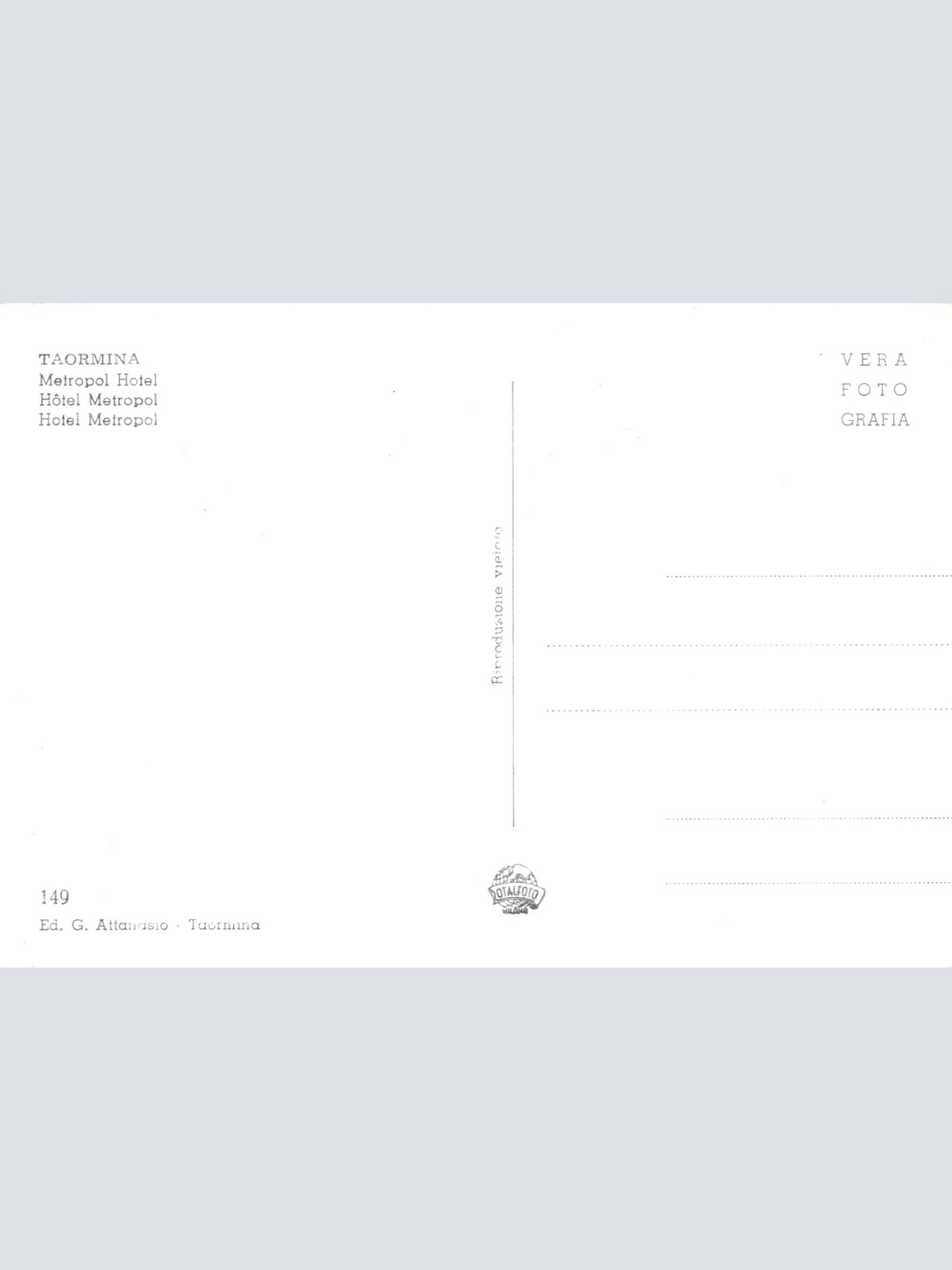 AK, Taormina, Metropol Hotel, Italien (S1014)
