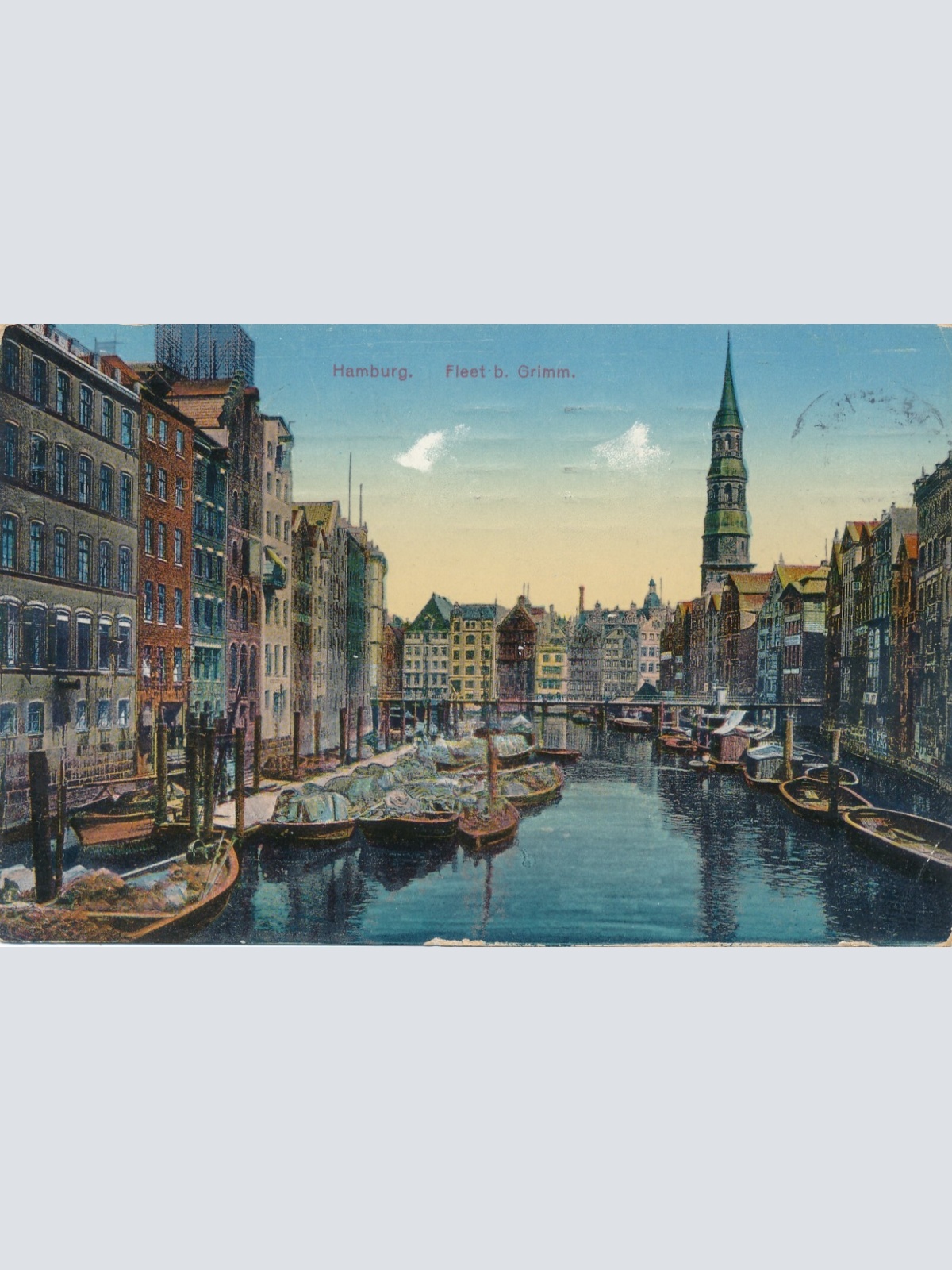 AK, Hamburg, Fleet b. Grimm (S1028)