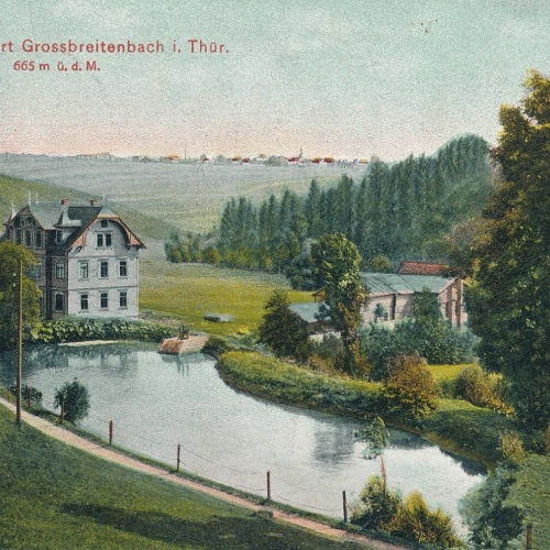 AK, Höhenluftkurort Großbreitenbach in Thüringen (S1021)