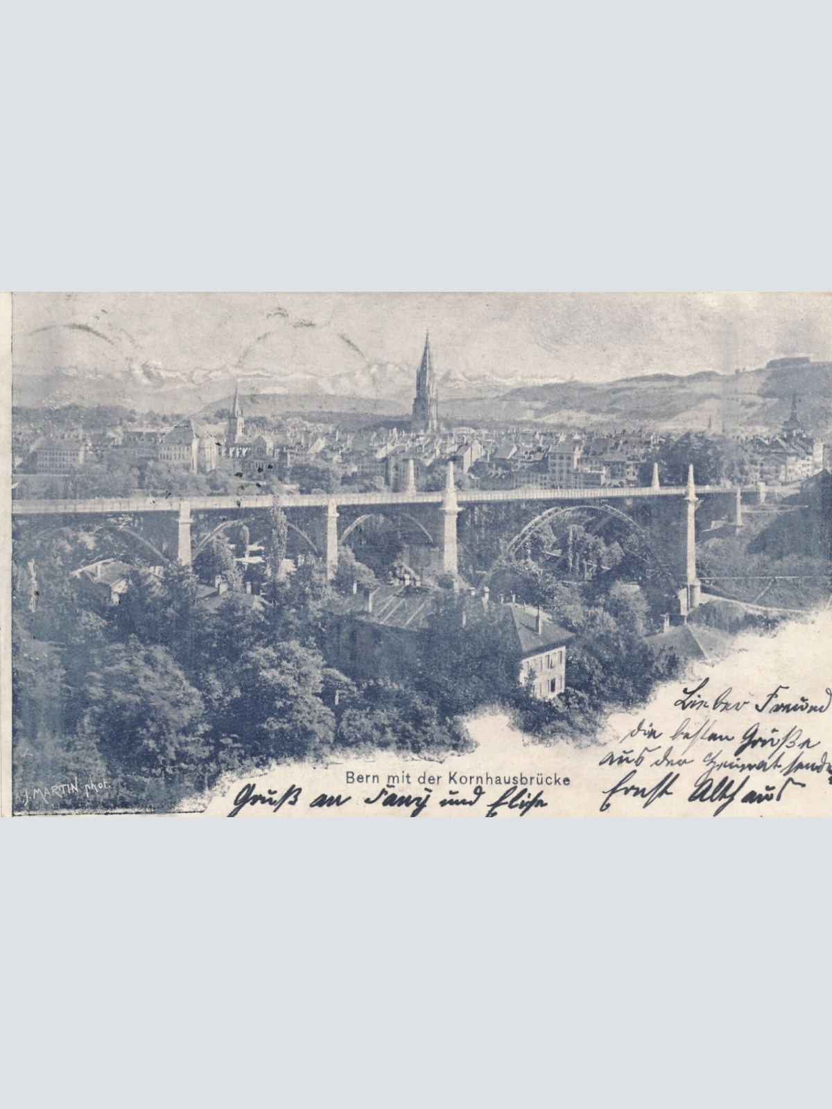 AK, Bern mit der Kornhausbrücke, Schweiz (S688)