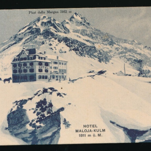 AK vom Pizzi della Margna mit Hotel Maloja - Kulm Schweiz (5176)