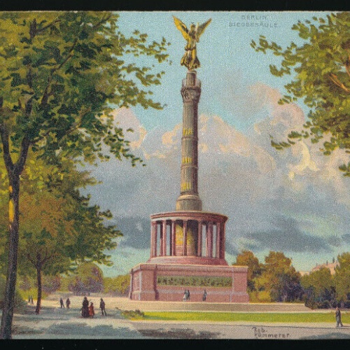 AK aus Berlin mit Siegessäule Berlin (5177)