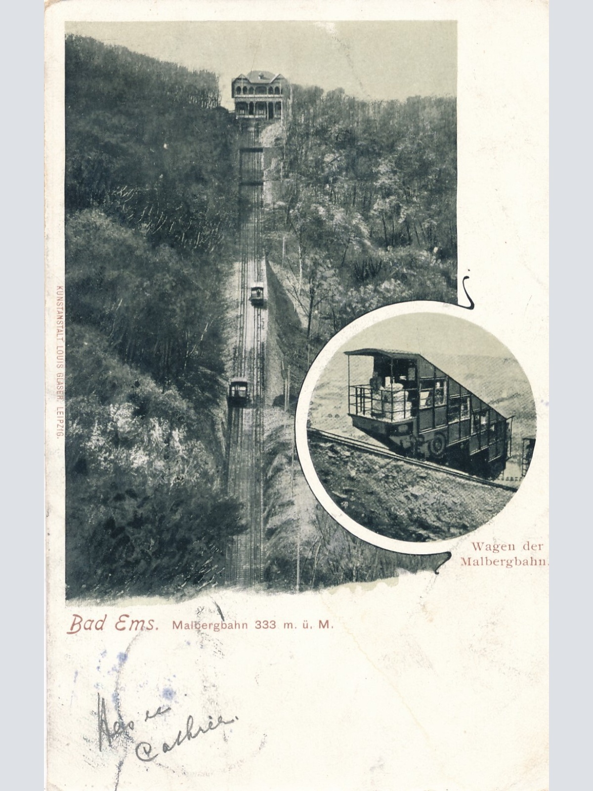 AK, Bad Ems, Wagen der Malbergbahn, Rheinland-Pfalz (S987)