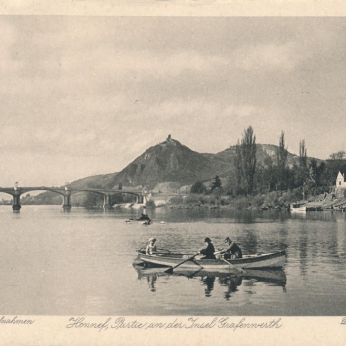 AK, Honnef, Partie an der Insel Grafenwerth, Nordrhein-Westfalen (S988)